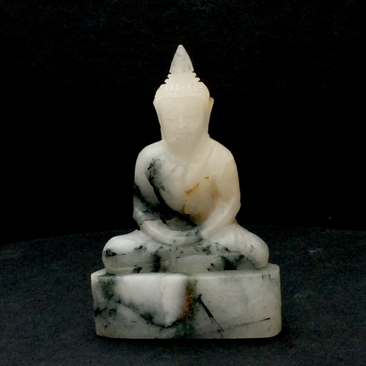 Natural Quartz Meditating Buddha