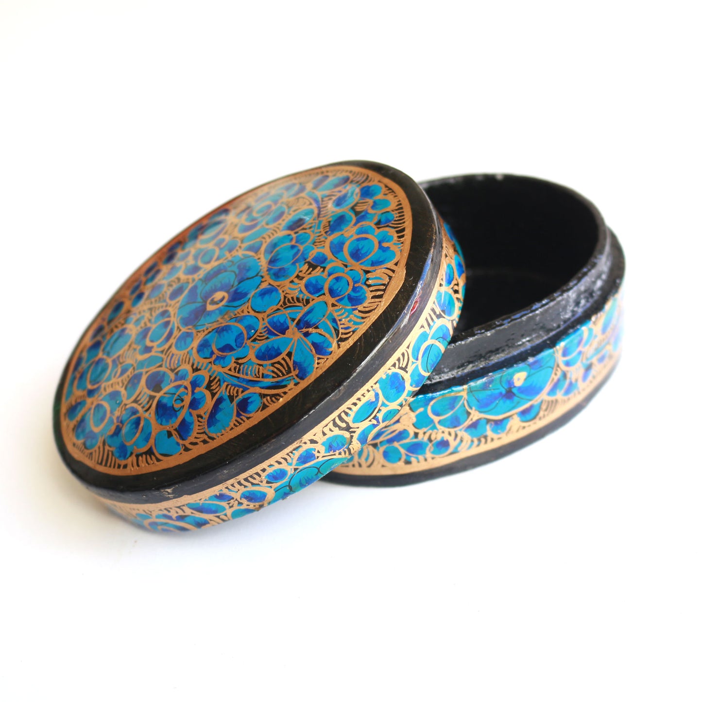 Oval Paper Mache Box