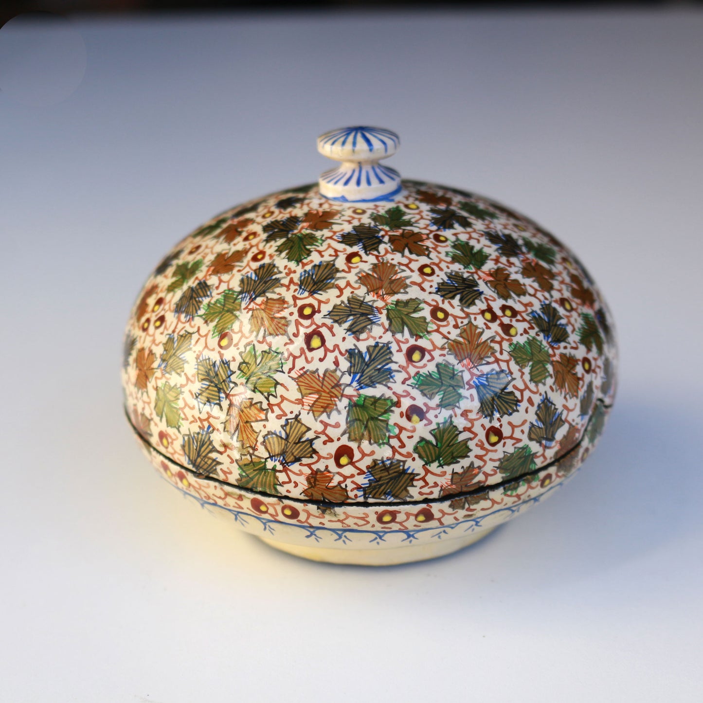 Hand Painted Paper Mache Box