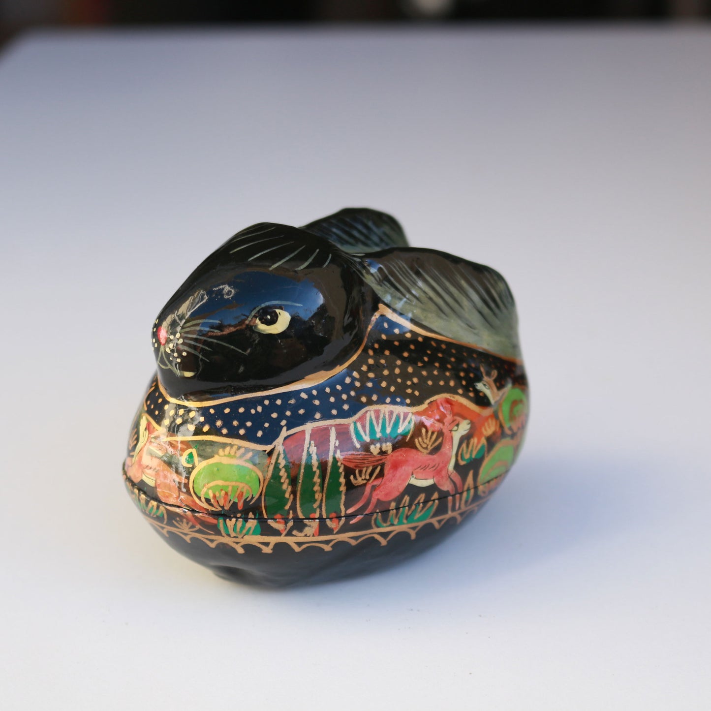 Hand Painted Rabbit Box