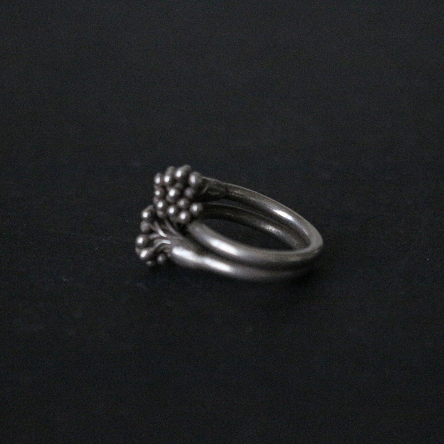 Silver Granulated Ring