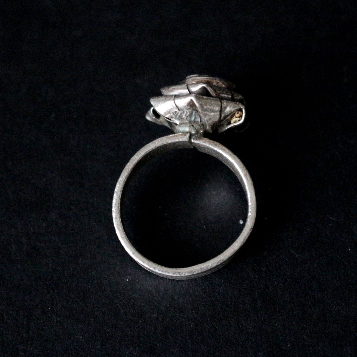 Silver Rose Bud Ring
