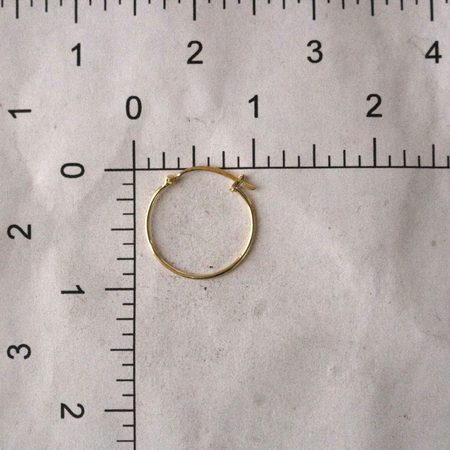 Thin Gold Hoops