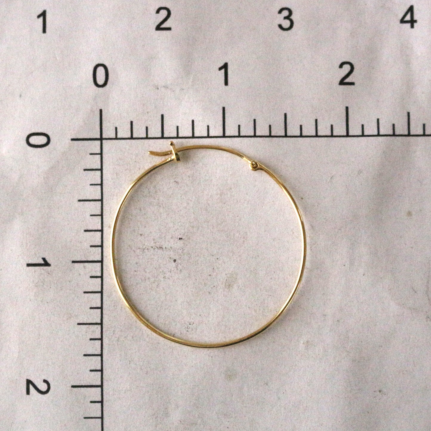 Simple Thin Gold Hoops