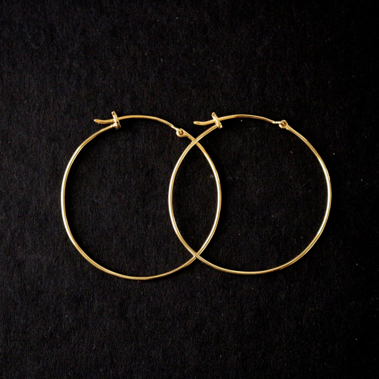 Simple Thin Gold Hoops