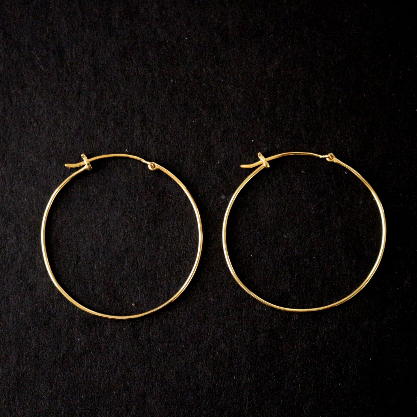 Simple Thin Gold Hoops