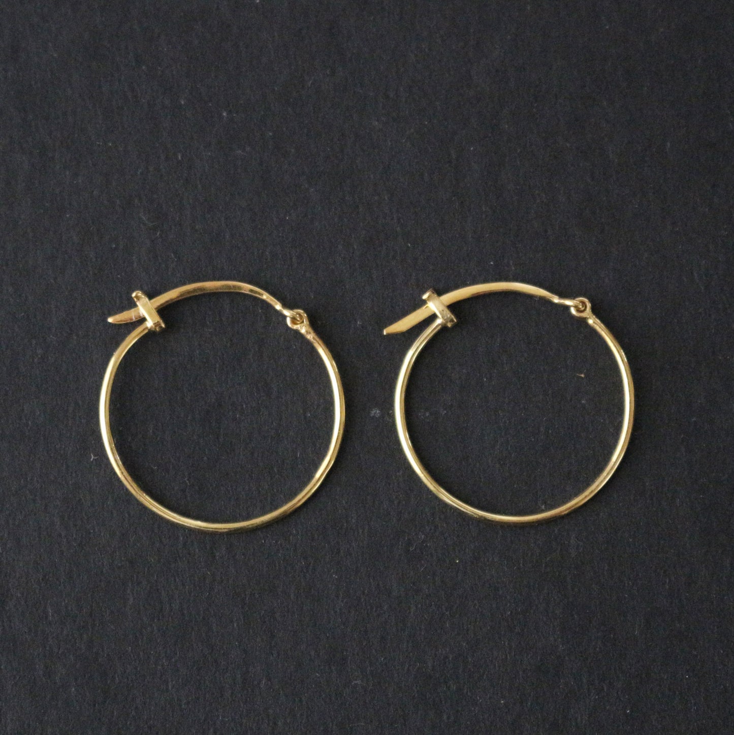 Thin Gold Hoops