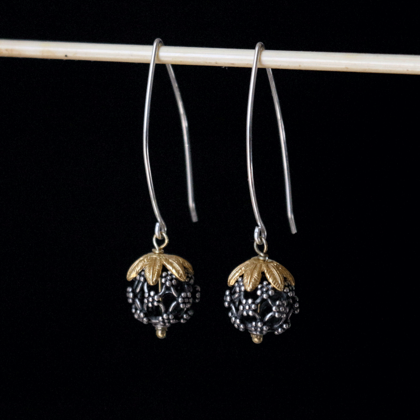 Bali Bead Dangle Earrings