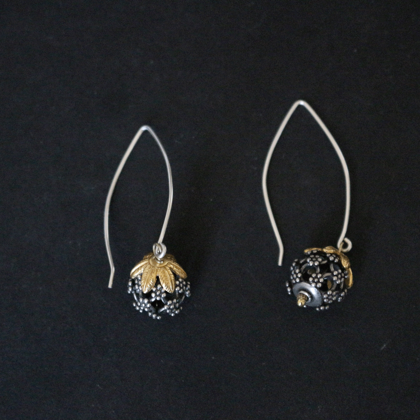Bali Bead Dangle Earrings