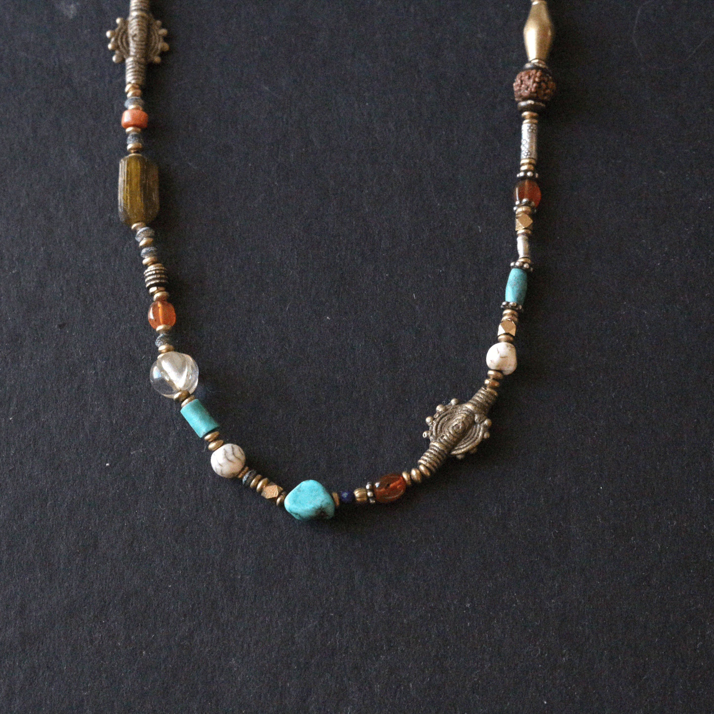 Multi Stone Short Necklace