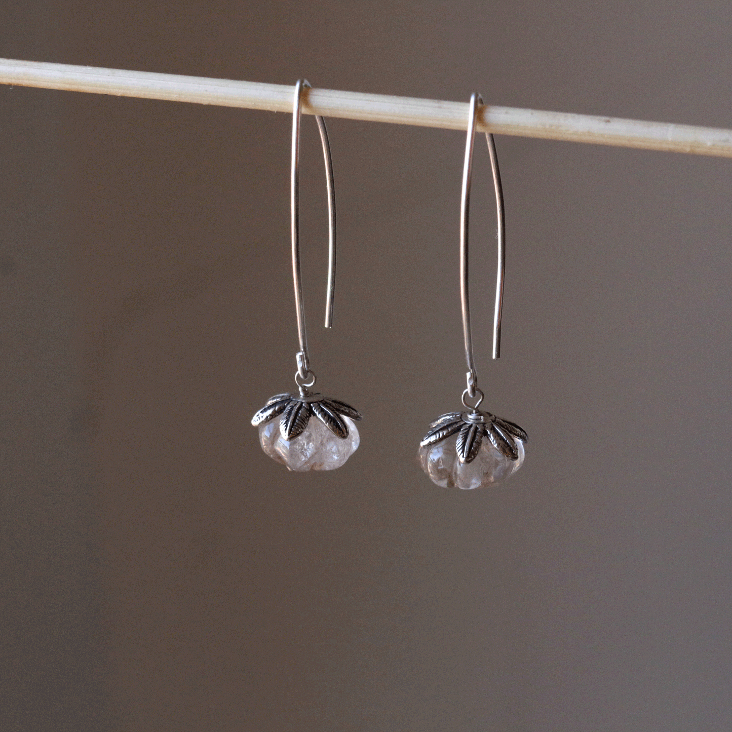 Himalayan Quartz Dangle Earrings