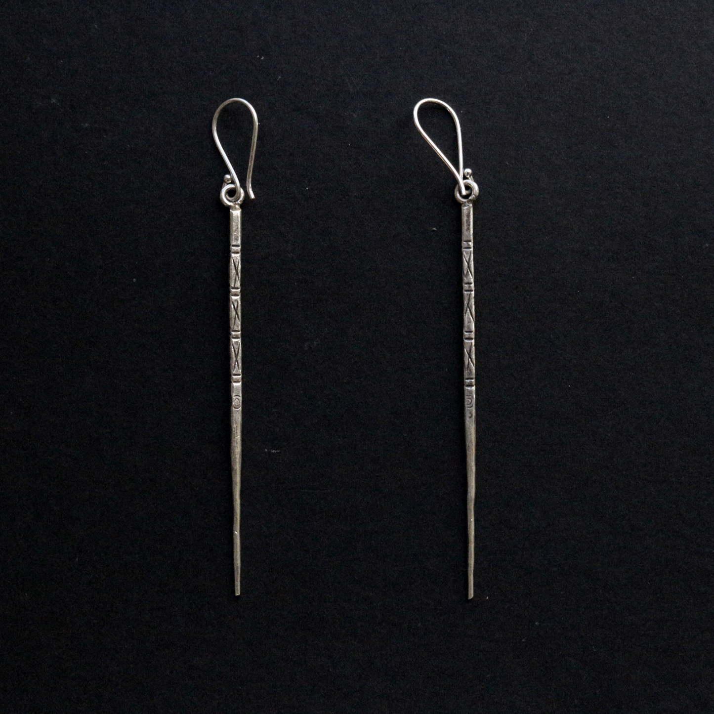 Hilltribe Silver Pin Earrings