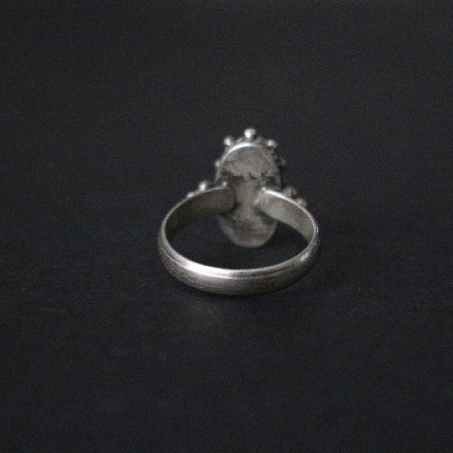 Coral Silver Ring
