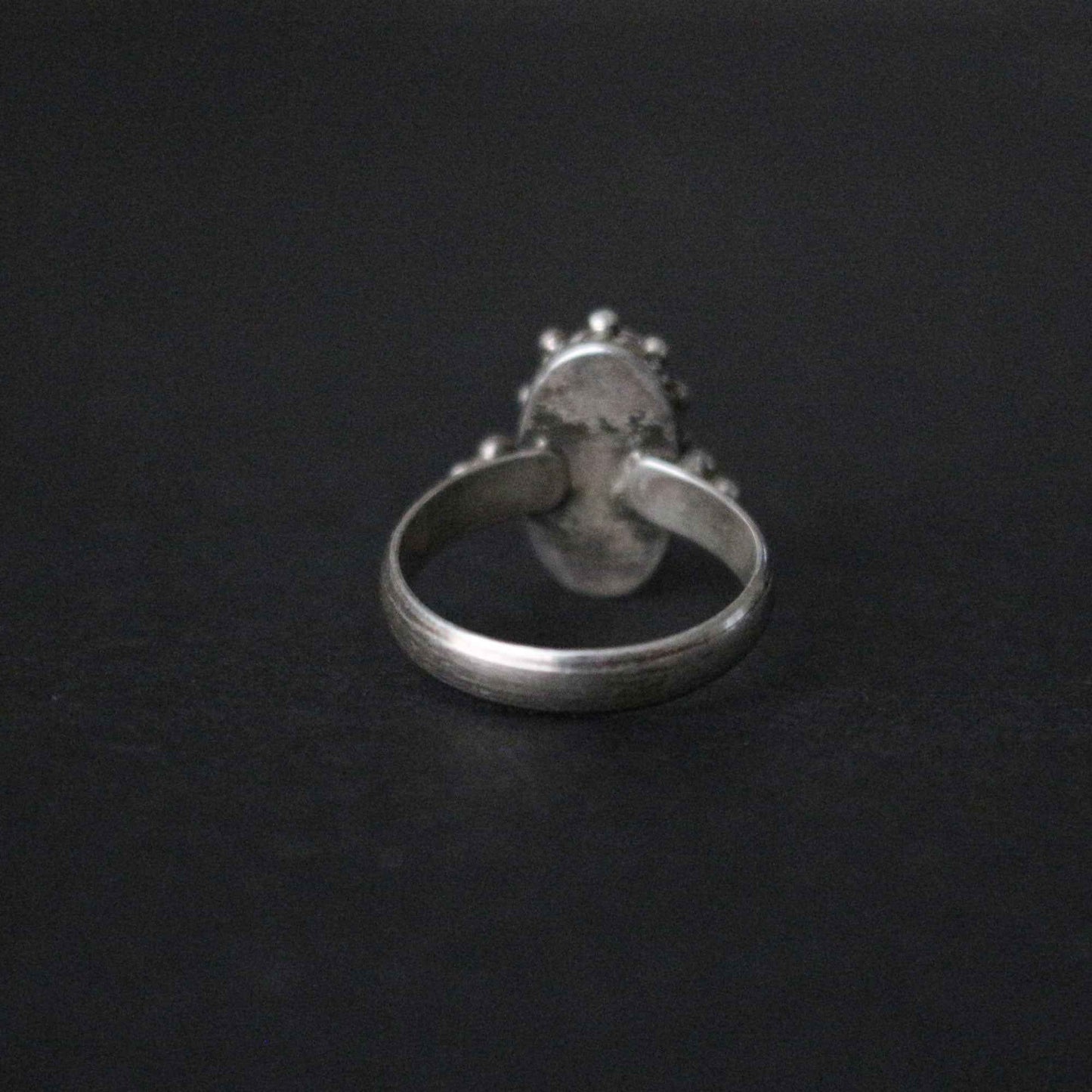 Coral Silver Ring