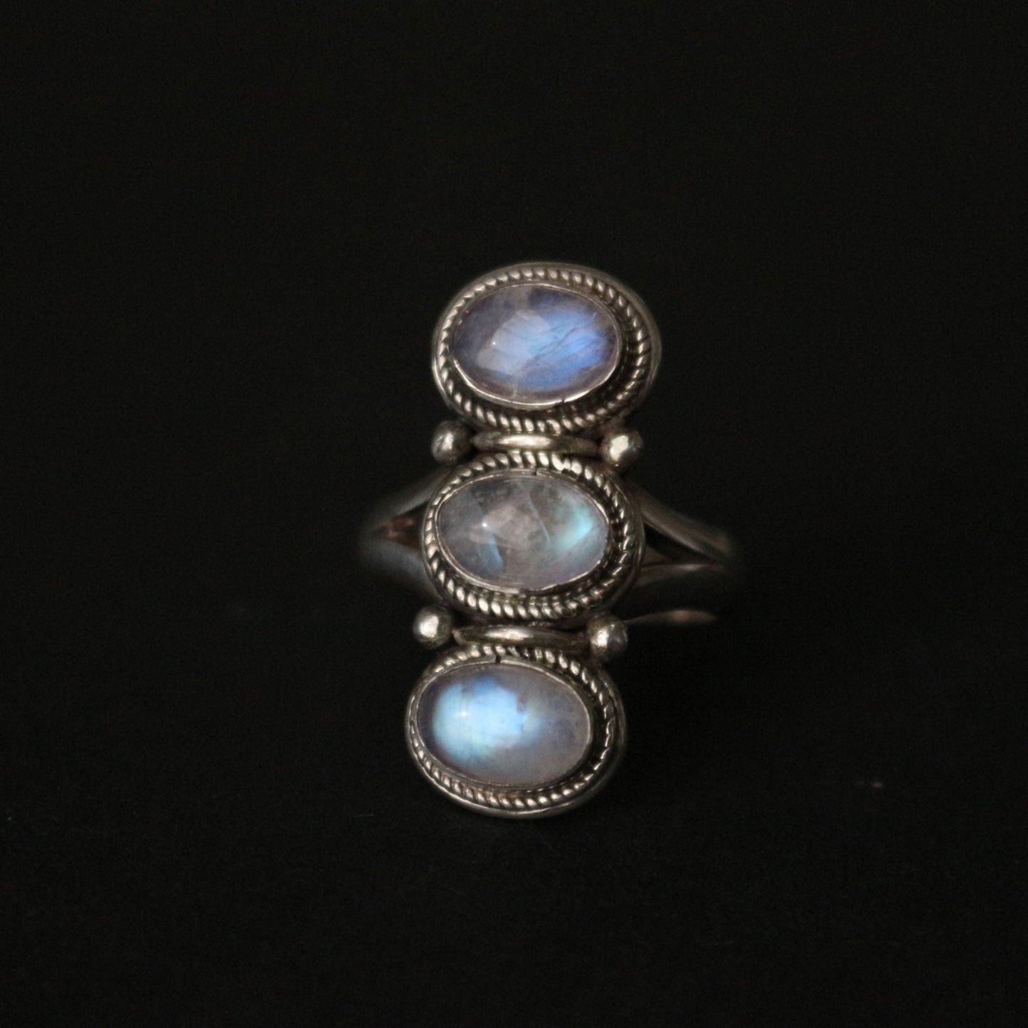 Rainbow Moonstone Ring