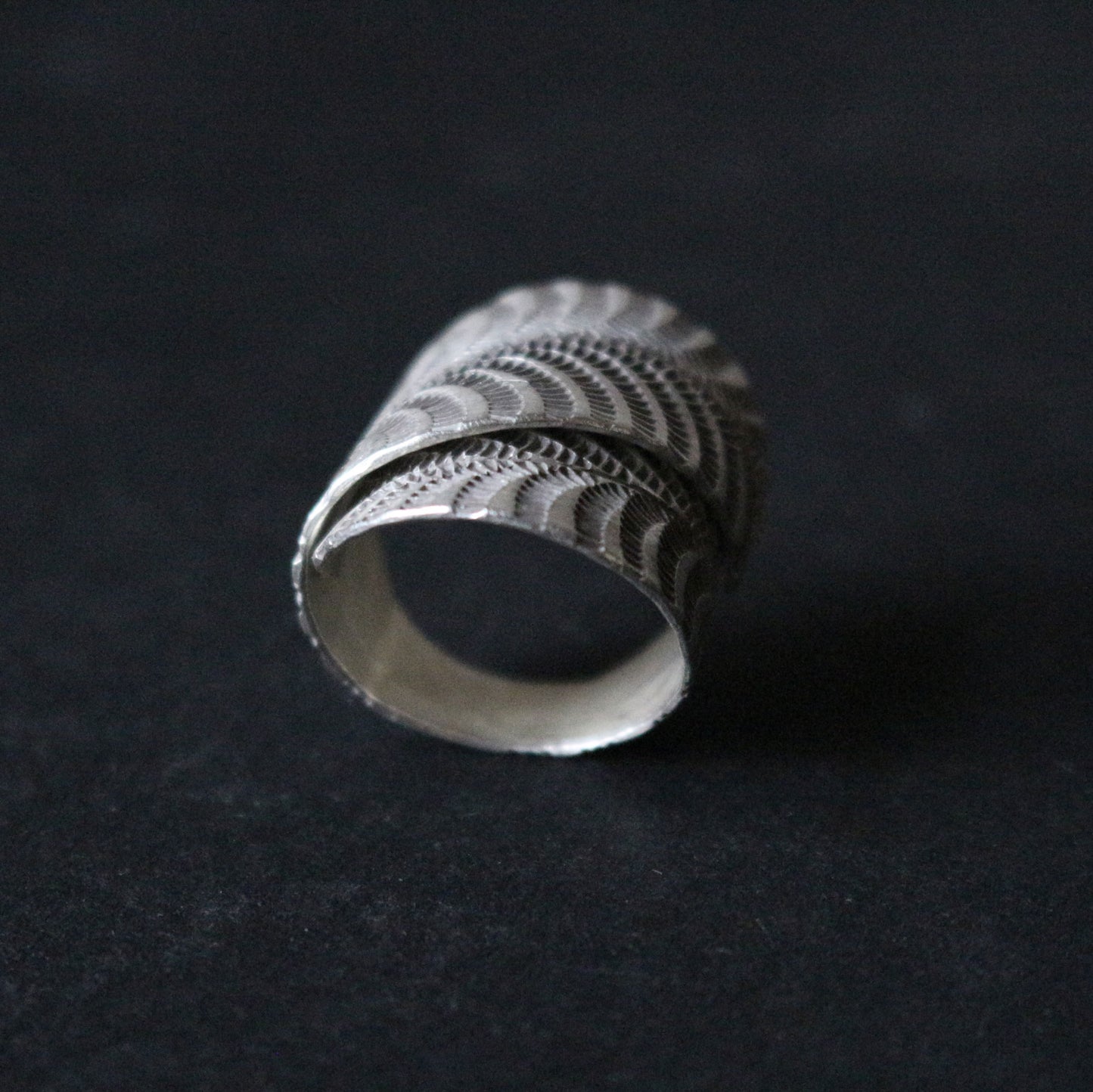 Silver Leaf Ring