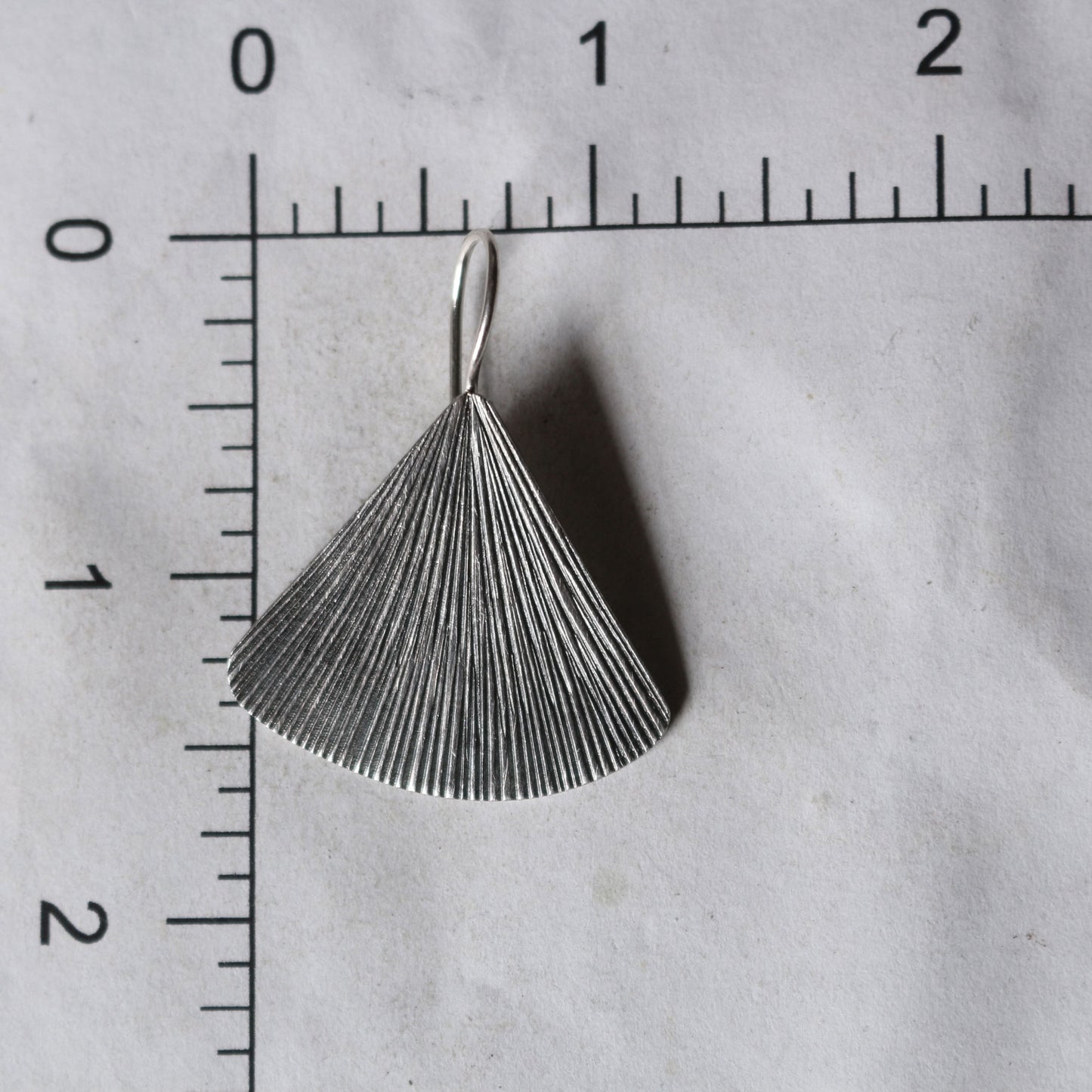 Silver Fan Earrings