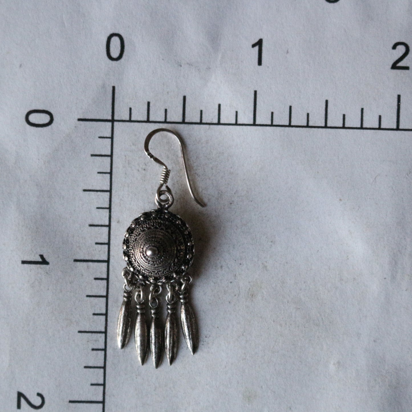 Hilltribe Silver Dangle Earrings