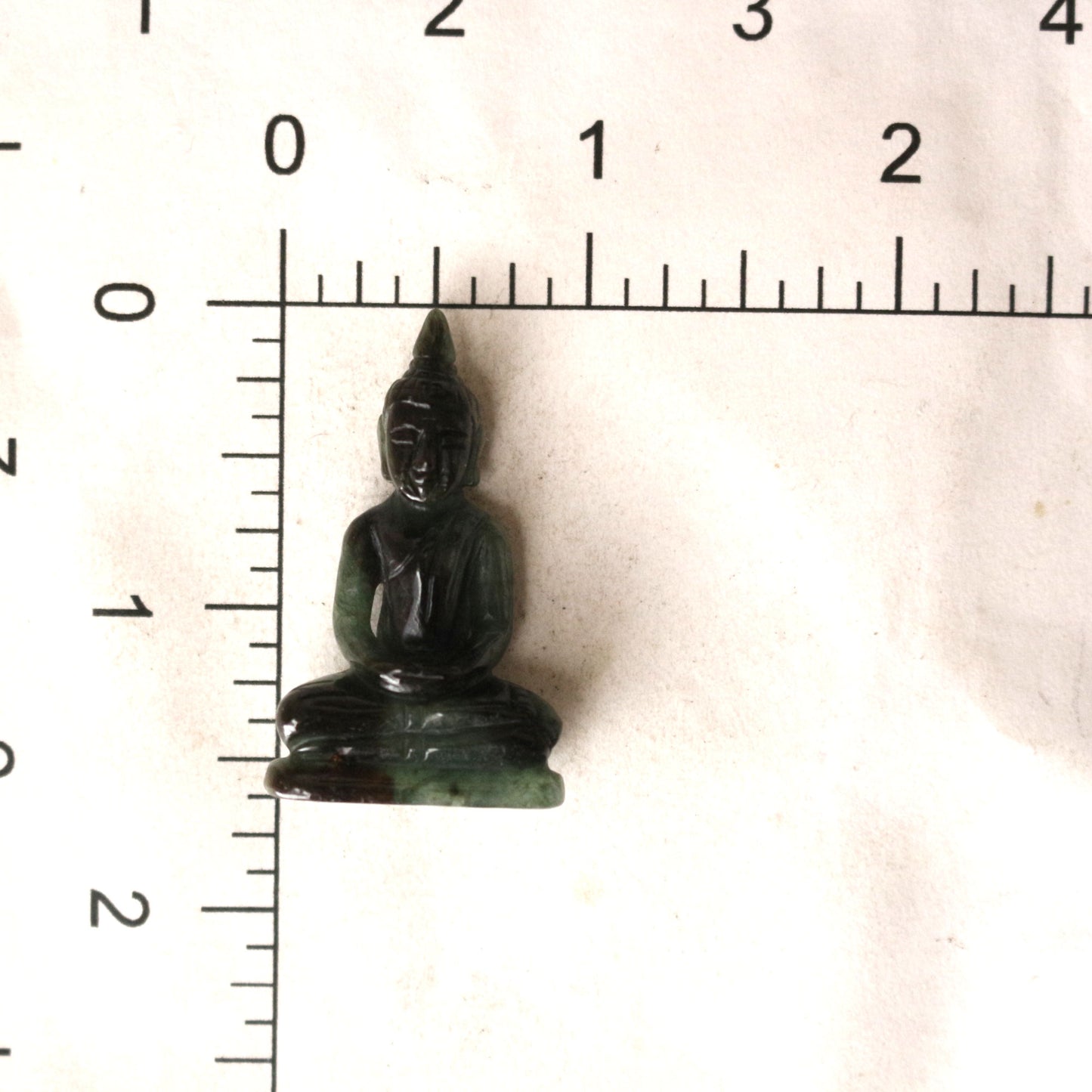 Green Jade Meditating Buddha Statue