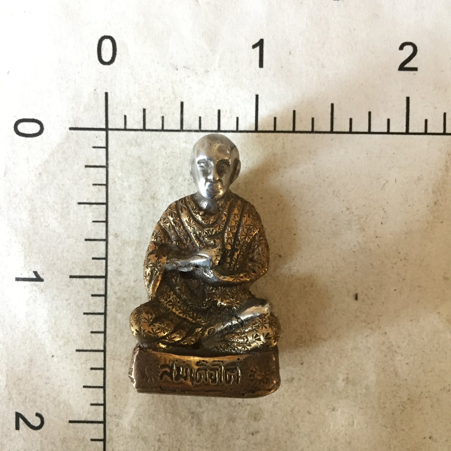 Meditating Monk Statue