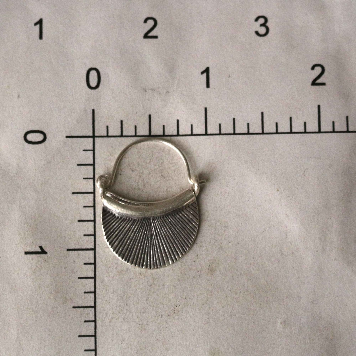 Half Moon Hoop Earrings