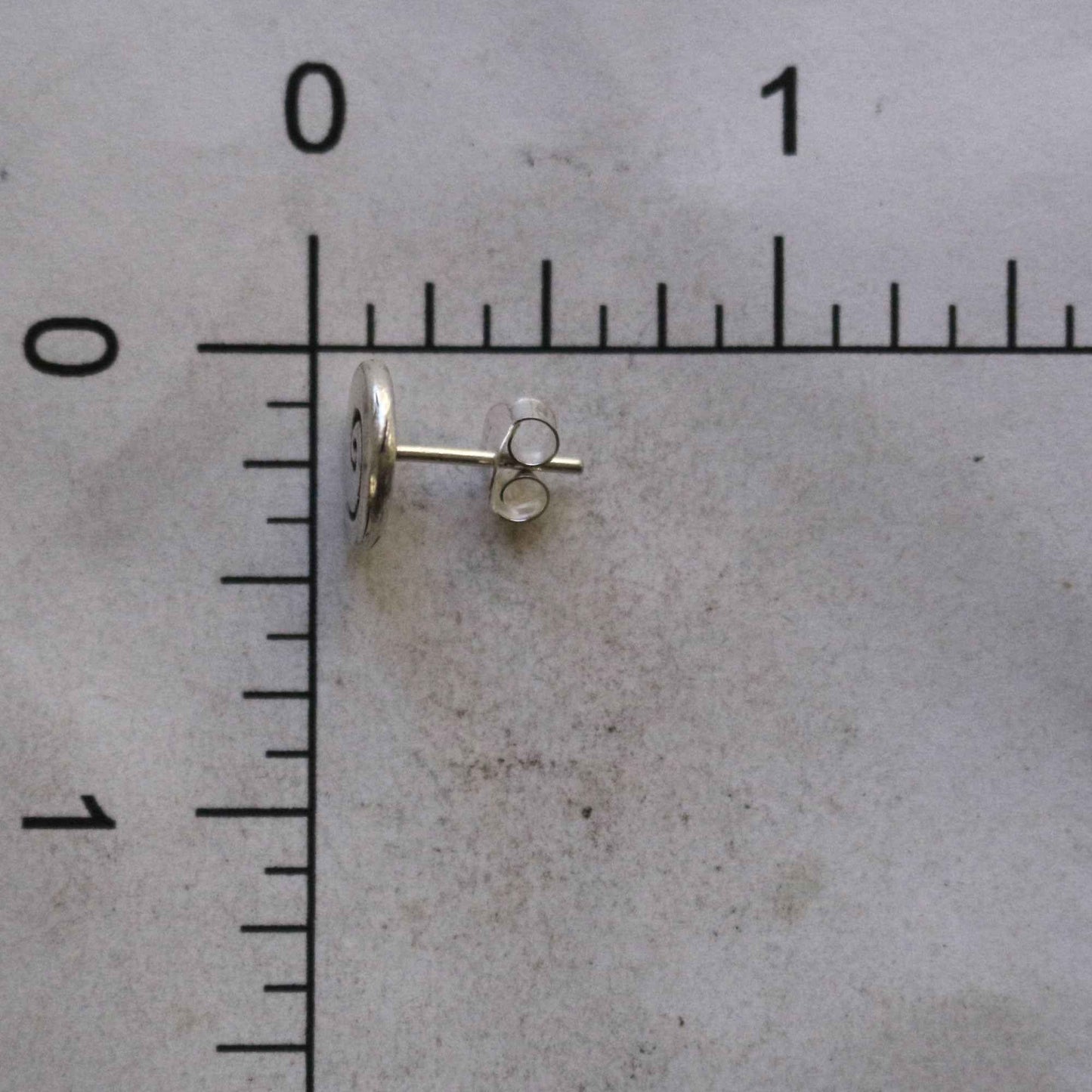 Spiral Hilltribe Silver Stud Earrings
