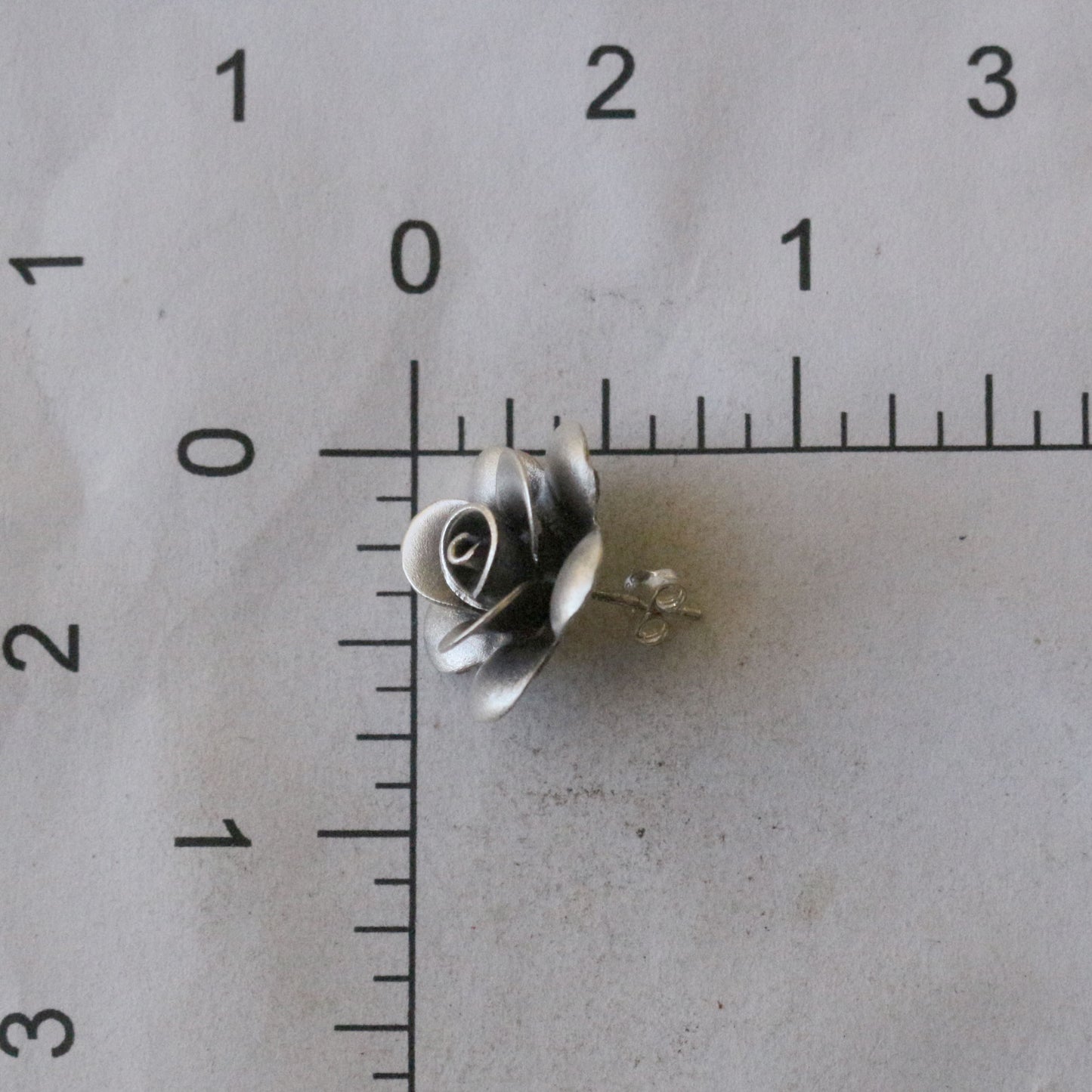 Hilltribe Silver Flower Bud Stud Earrings