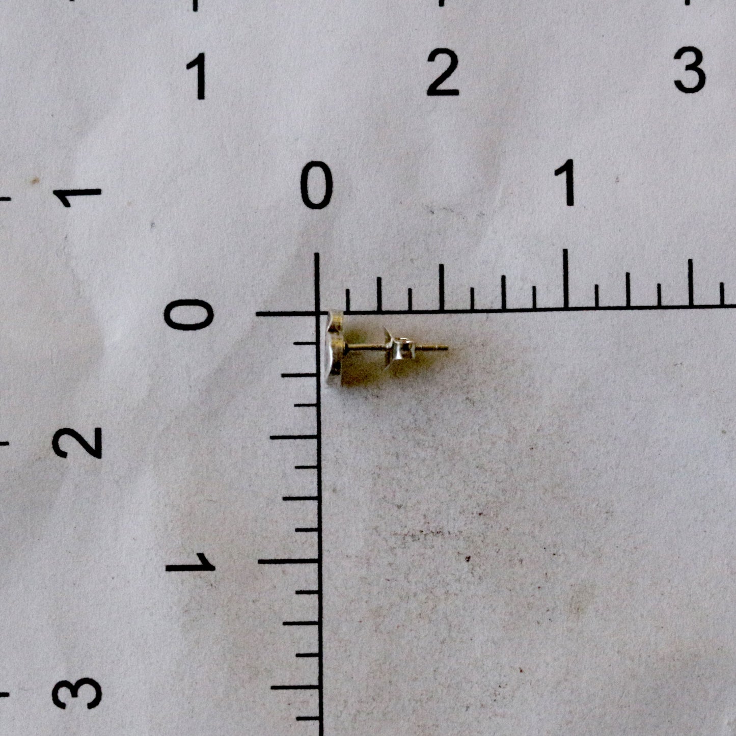 Silver Heart Stud Earrings