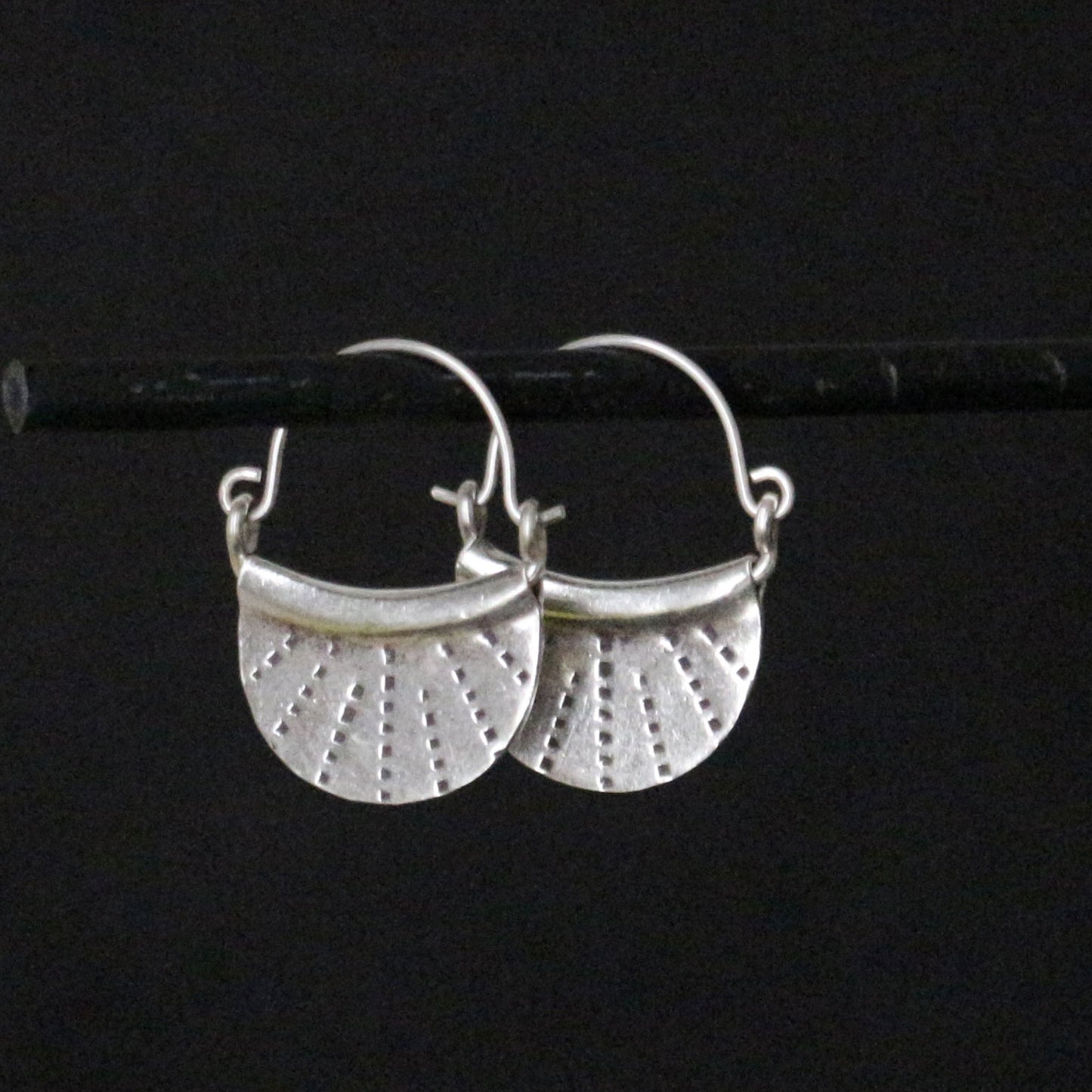 Dotted Half Moon Earrings