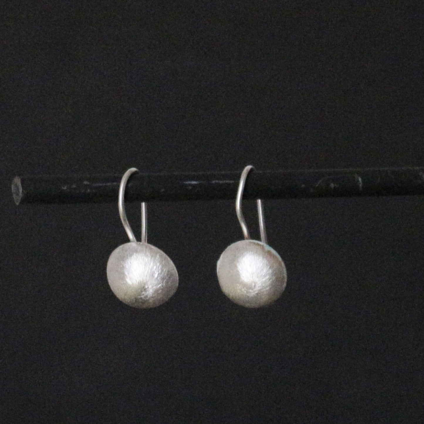 Half Moon Silver Dangle Earrings