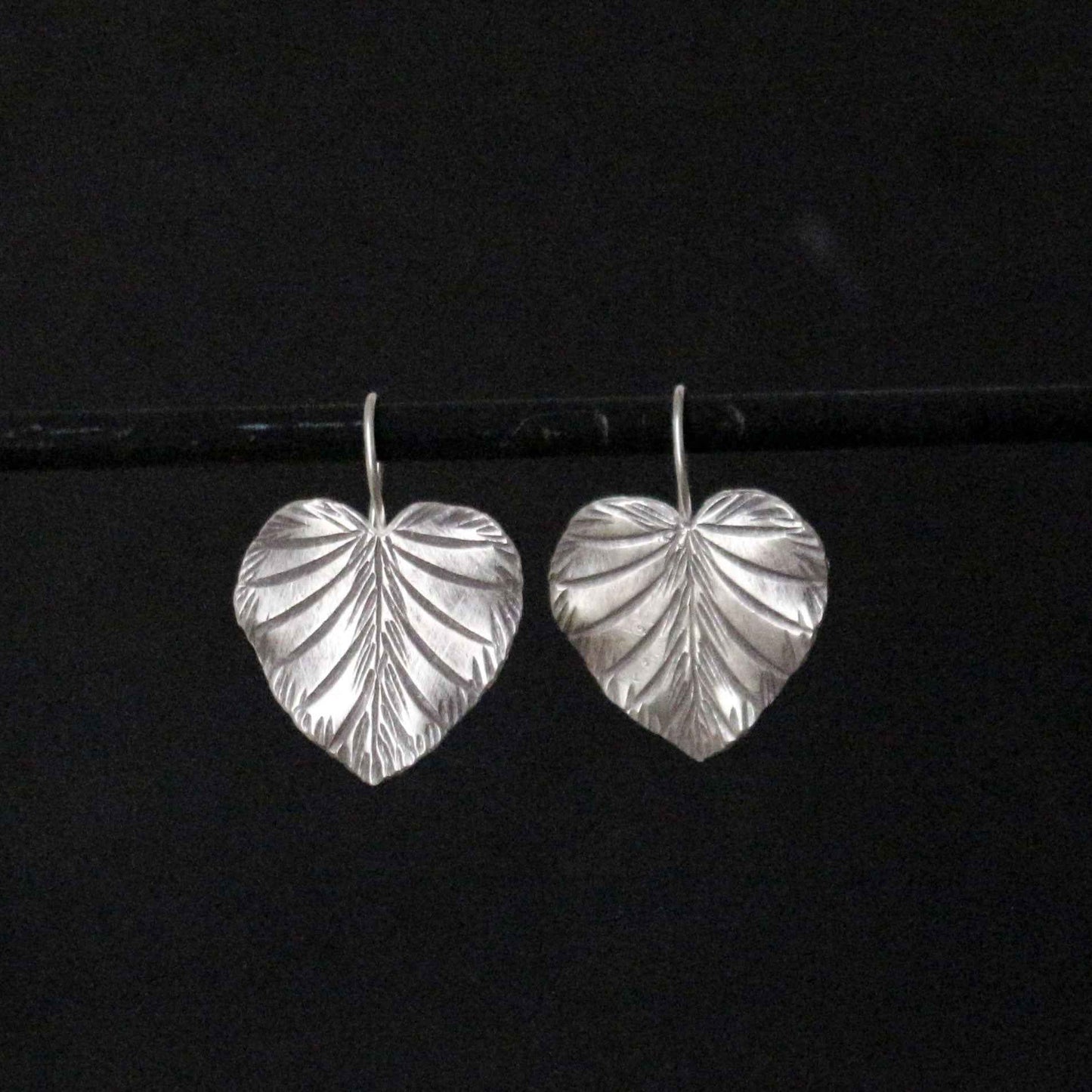 Silver Leaf Earrings
