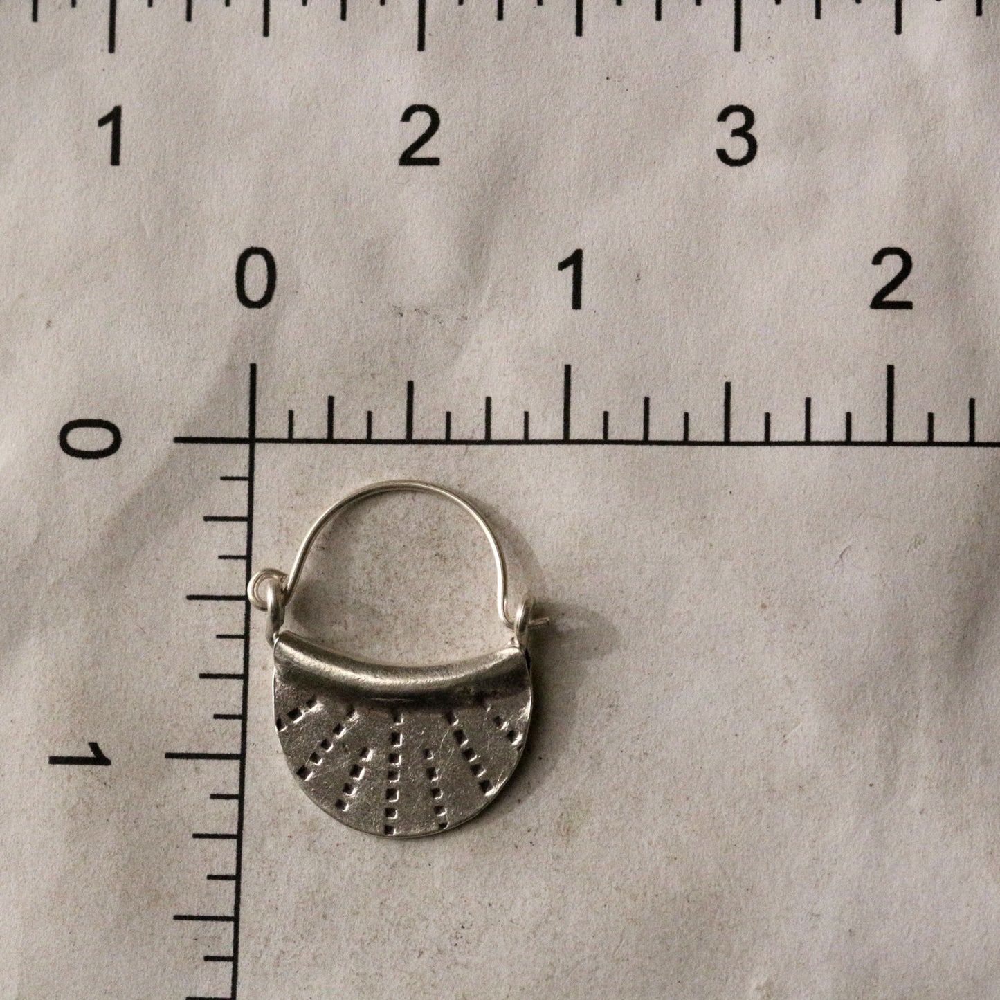 Dotted Half Moon Earrings