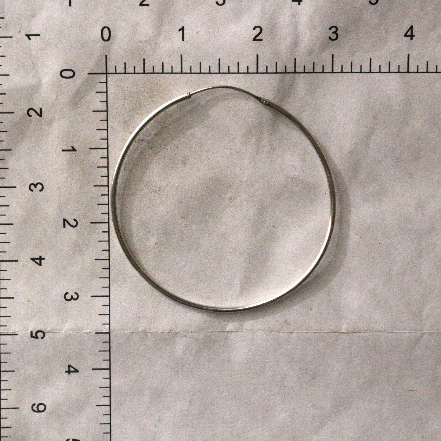 Extra Large Sterling Silver Hoop Earrings