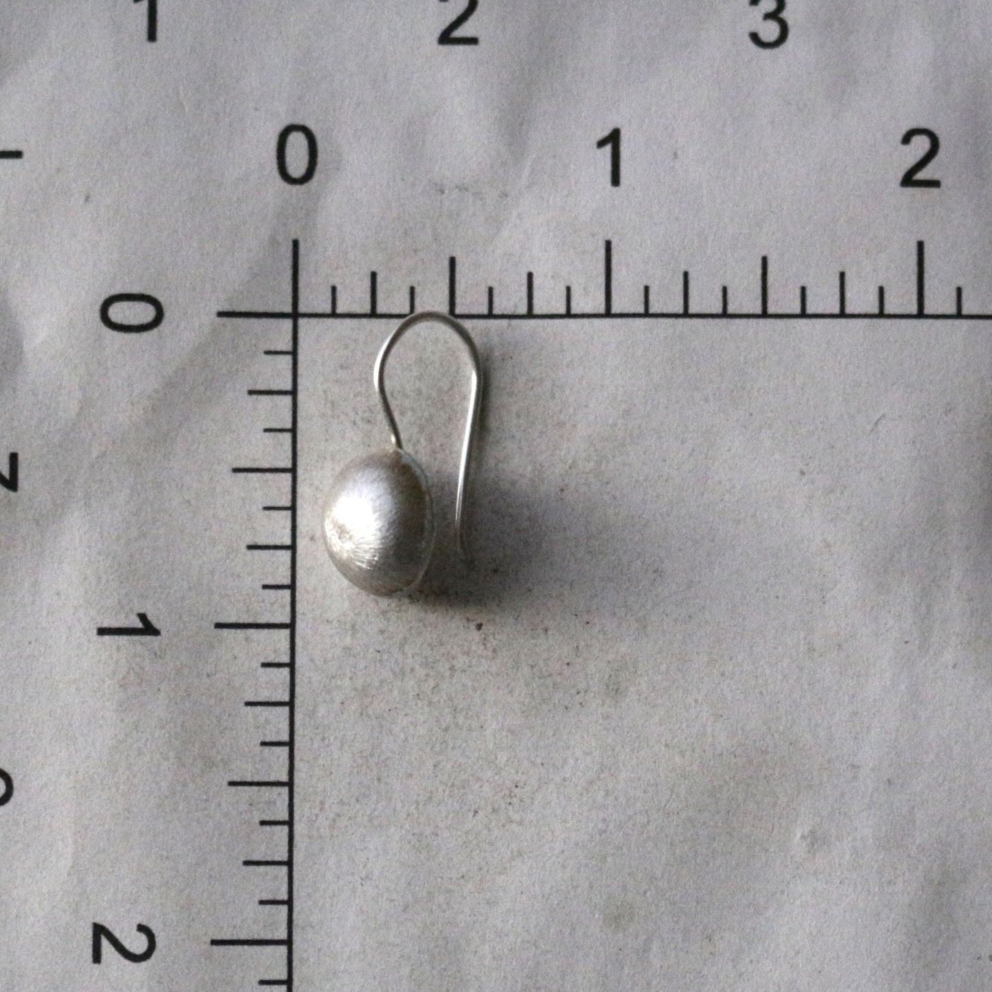 Half Moon Silver Dangle Earrings