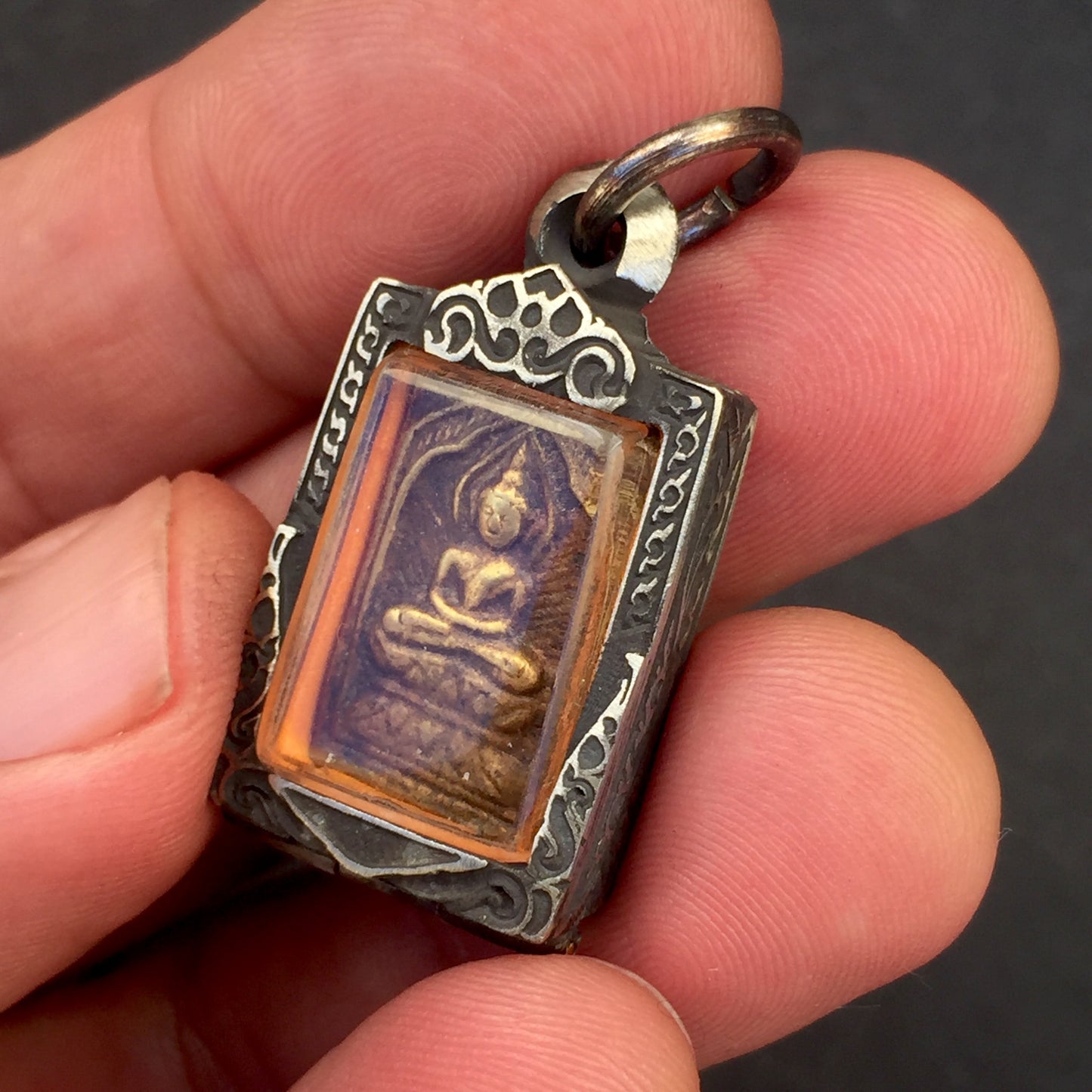 Meditating Buddha Amulet Locket