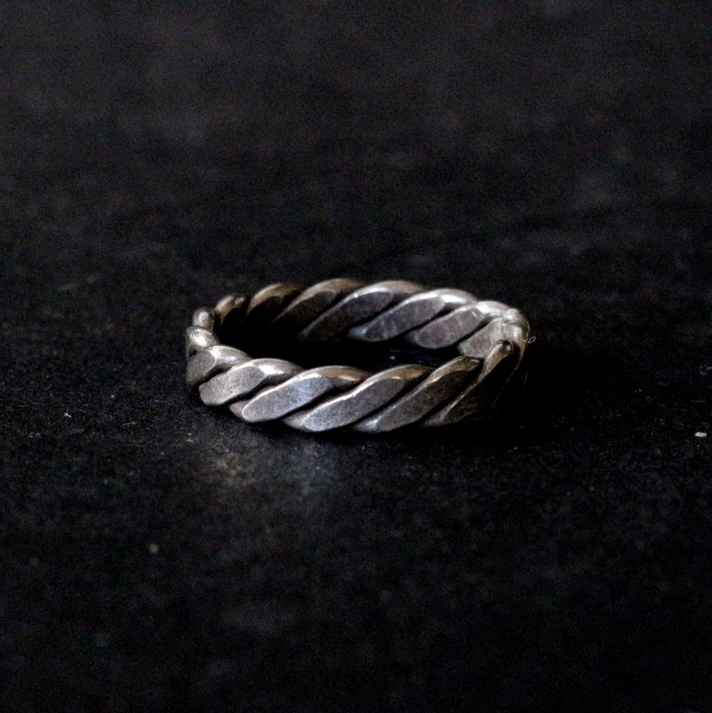 Braided Silver Band Ring