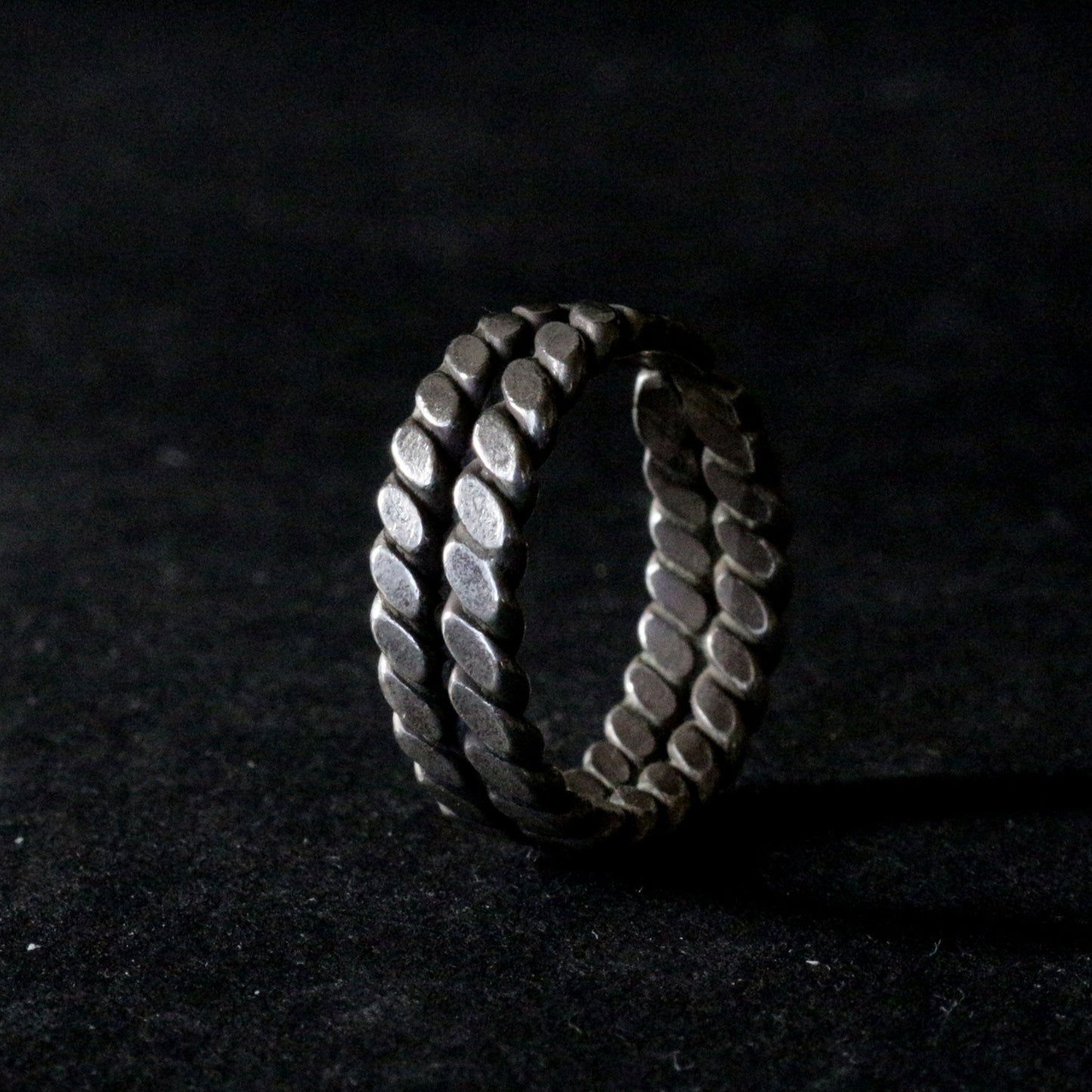 Braided Silver Band Ring