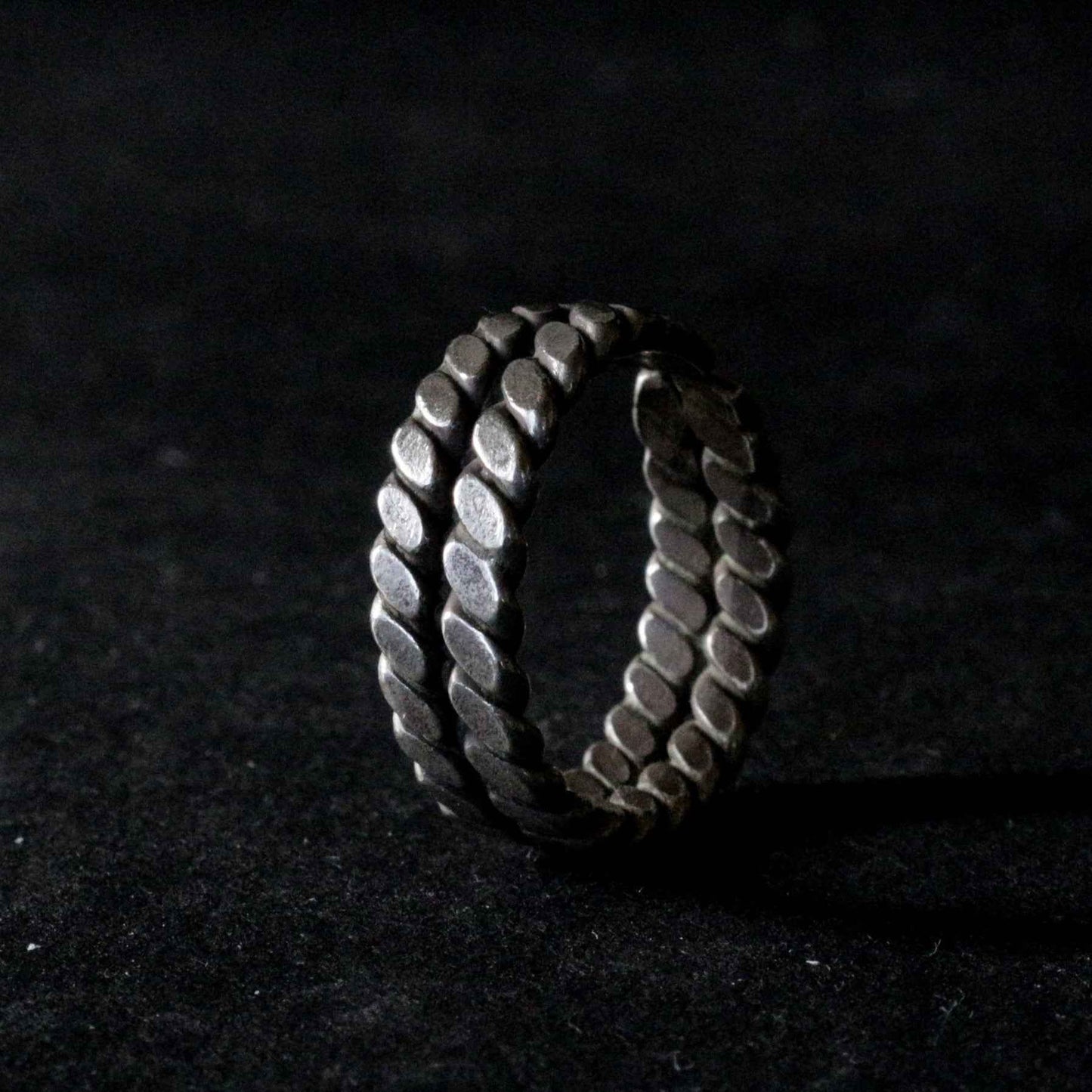 Braided Silver Band Ring
