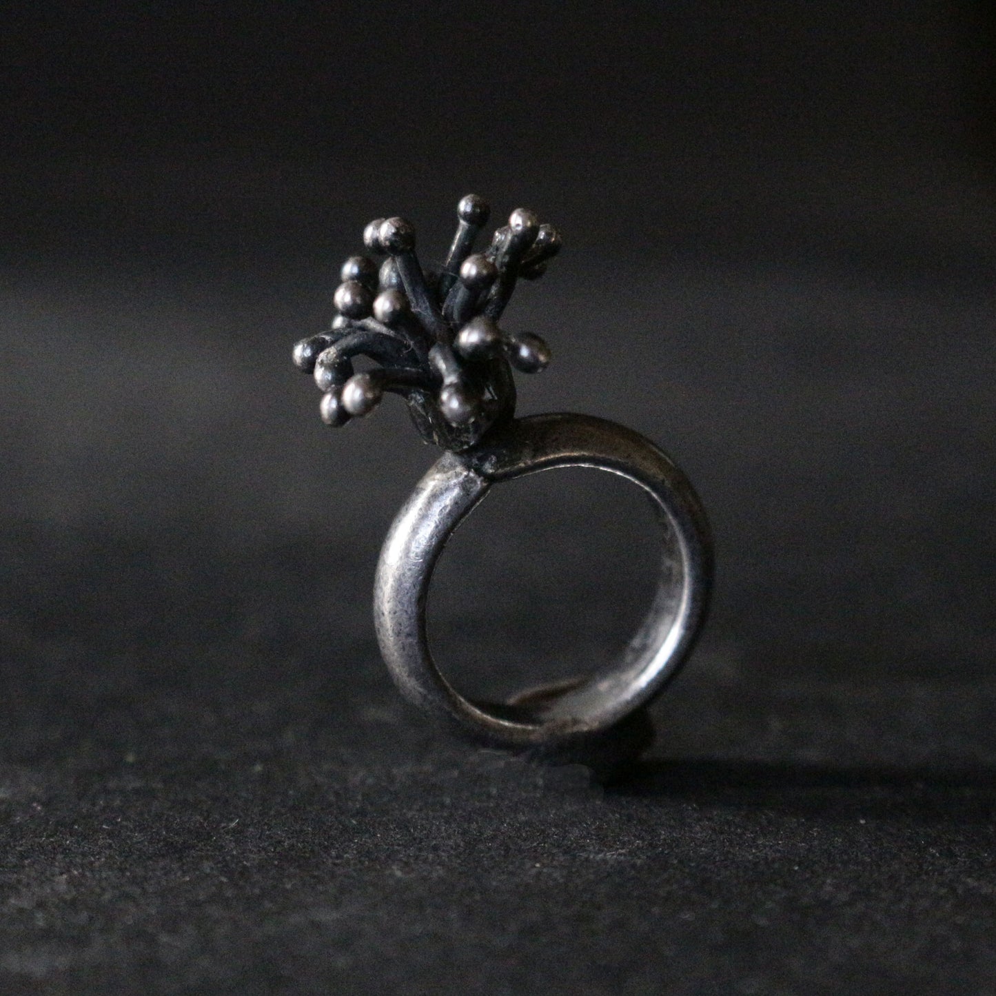 Sea Urchin Silver Ring