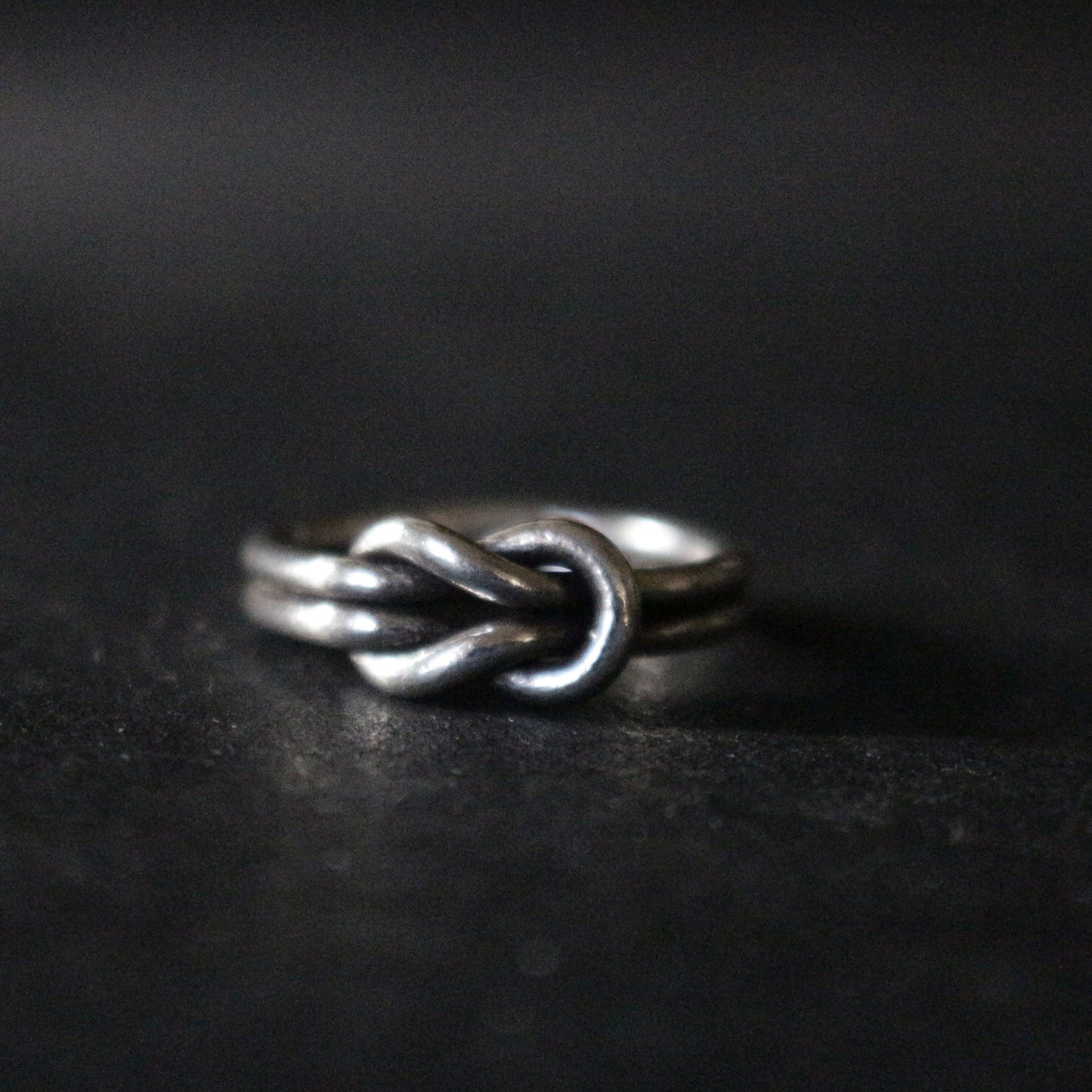 Double Knotted Silver Ring