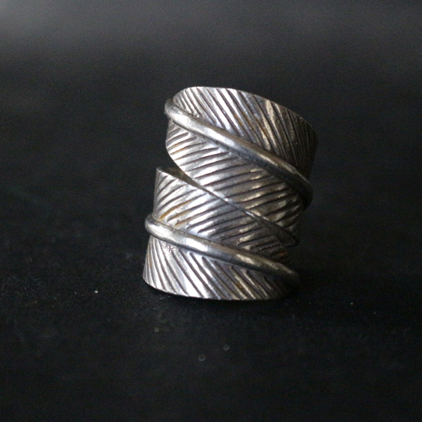 Silver Leaf Ring