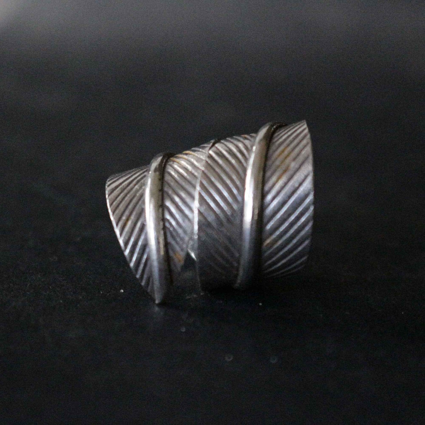 Silver Leaf Ring