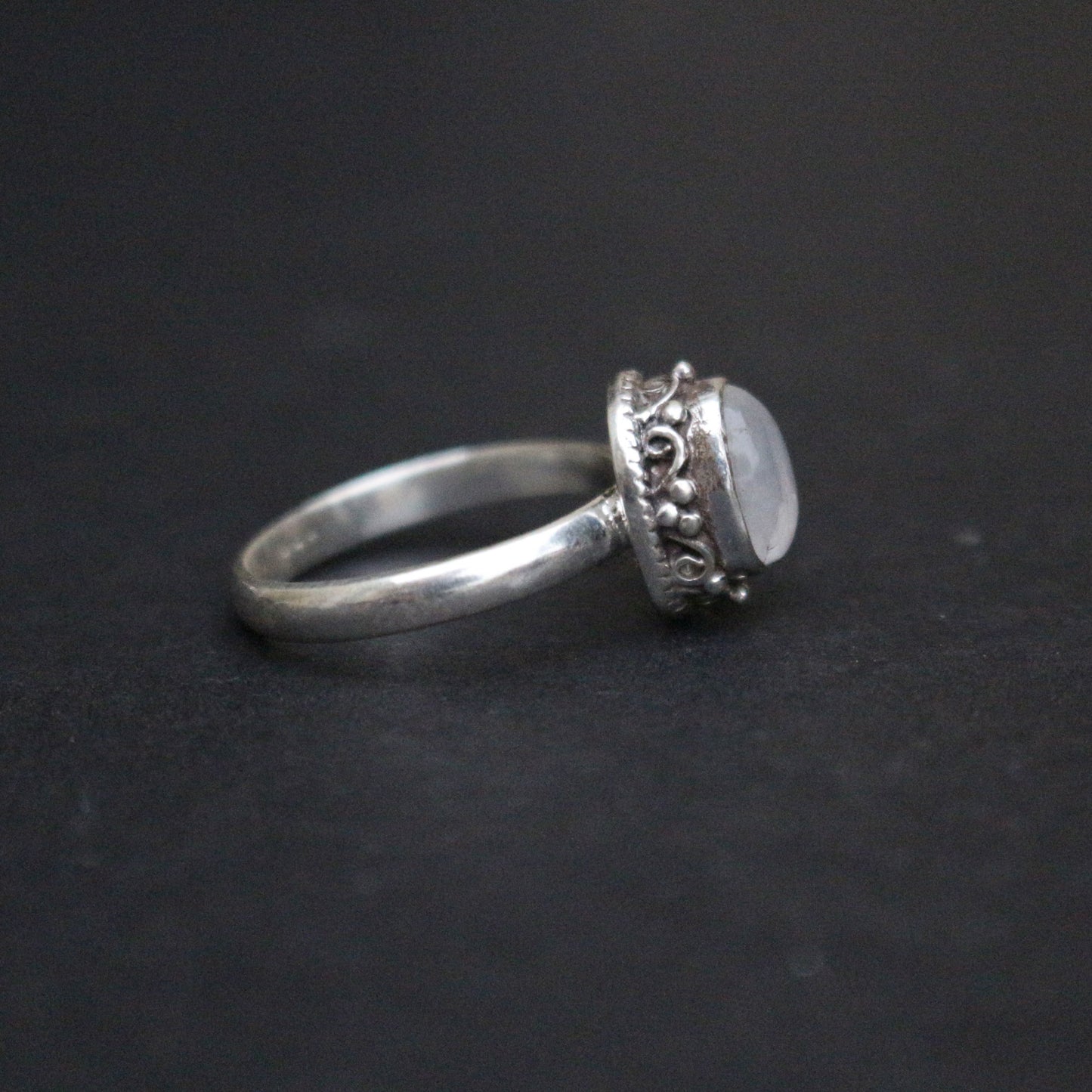 Rainbow Moonstone Ring