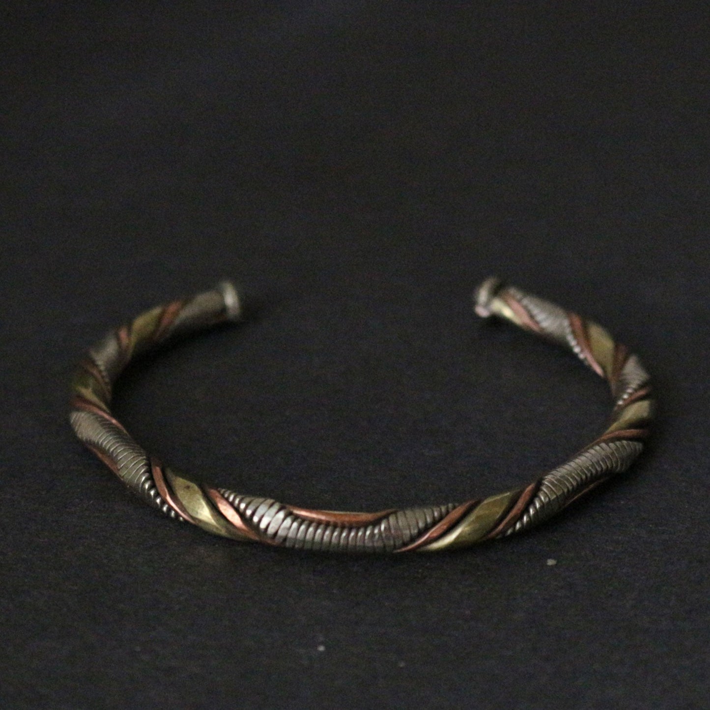 Braided Three Metal Bracelet
