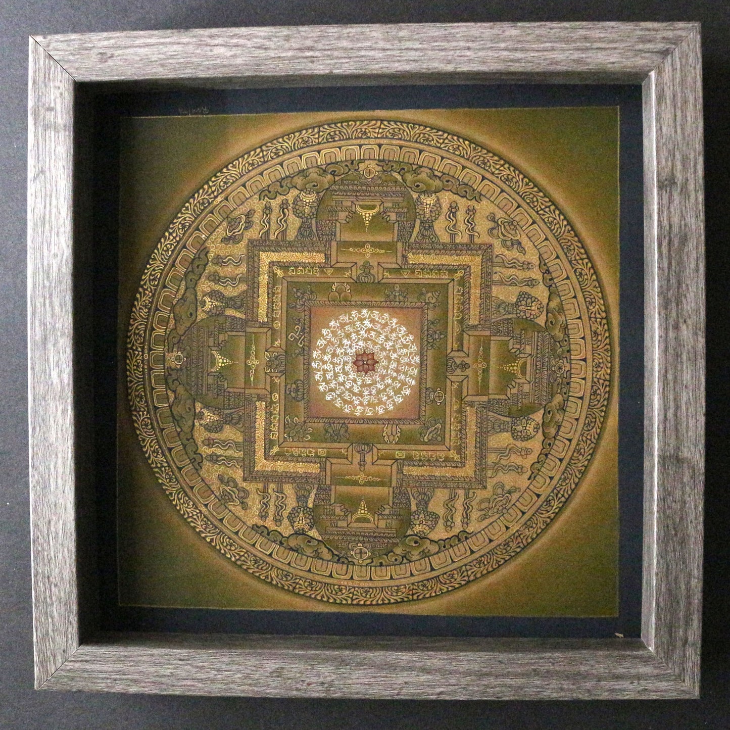 Aum Mandala Thangka Painting