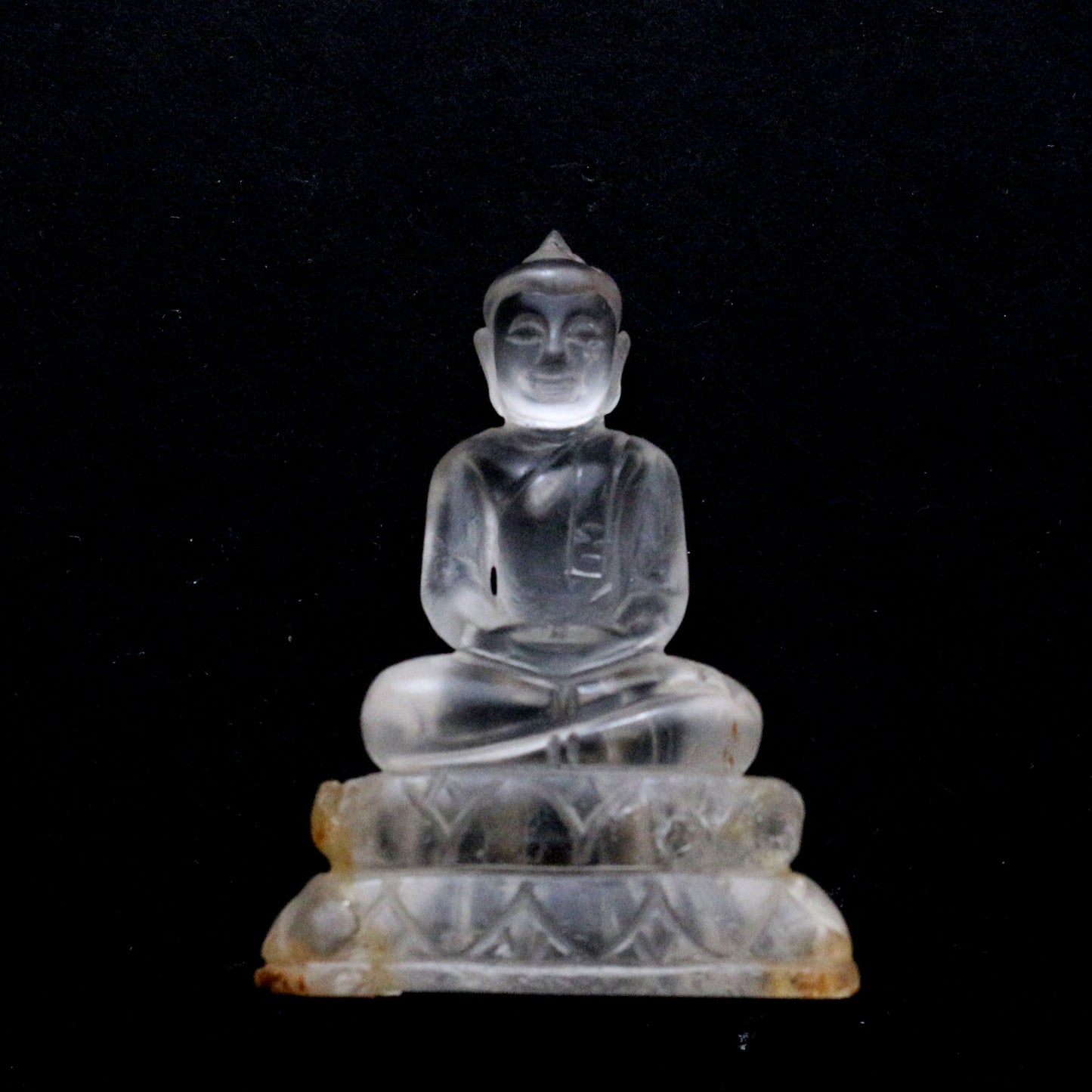 Clear Quartz Meditating Buddha