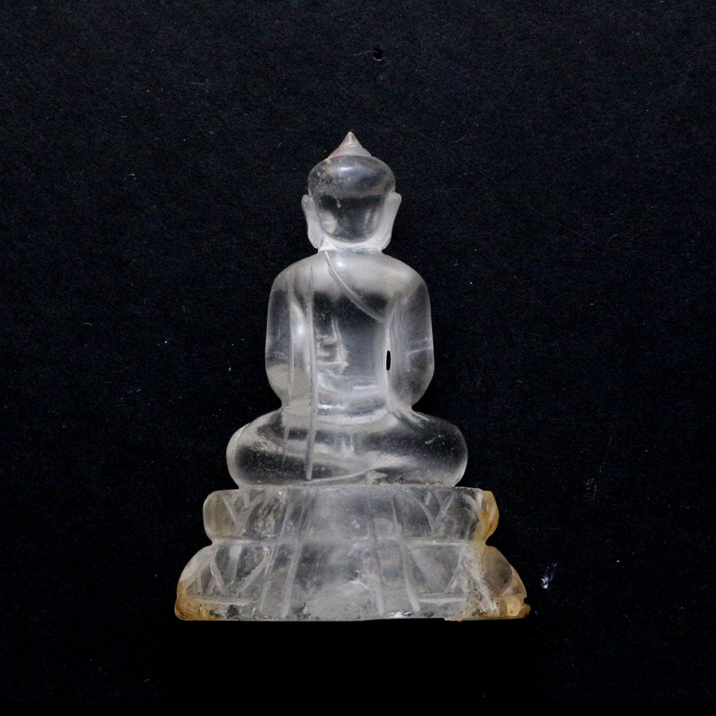 Clear Quartz Meditating Buddha