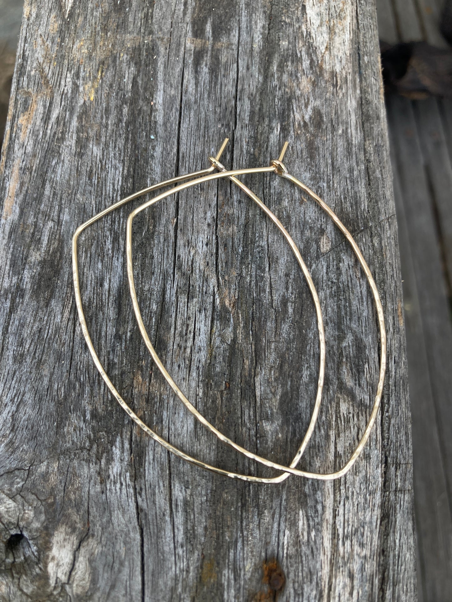 Marquise 14K Gold Filled Hoops
