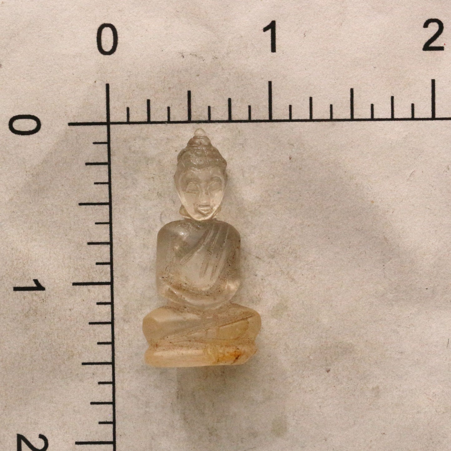 Natural Quartz Meditating Buddha