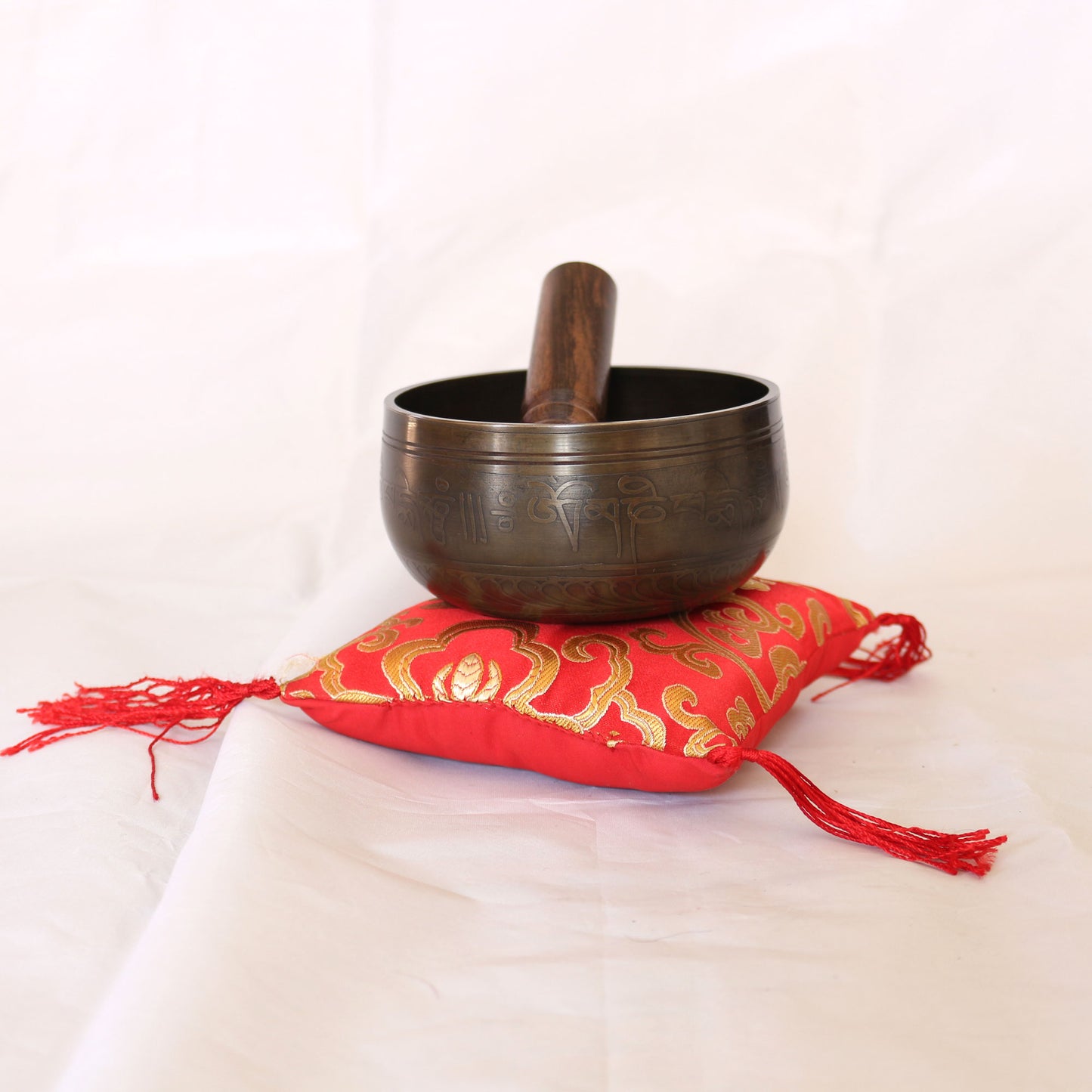 Etched Bronze Singing Bowl